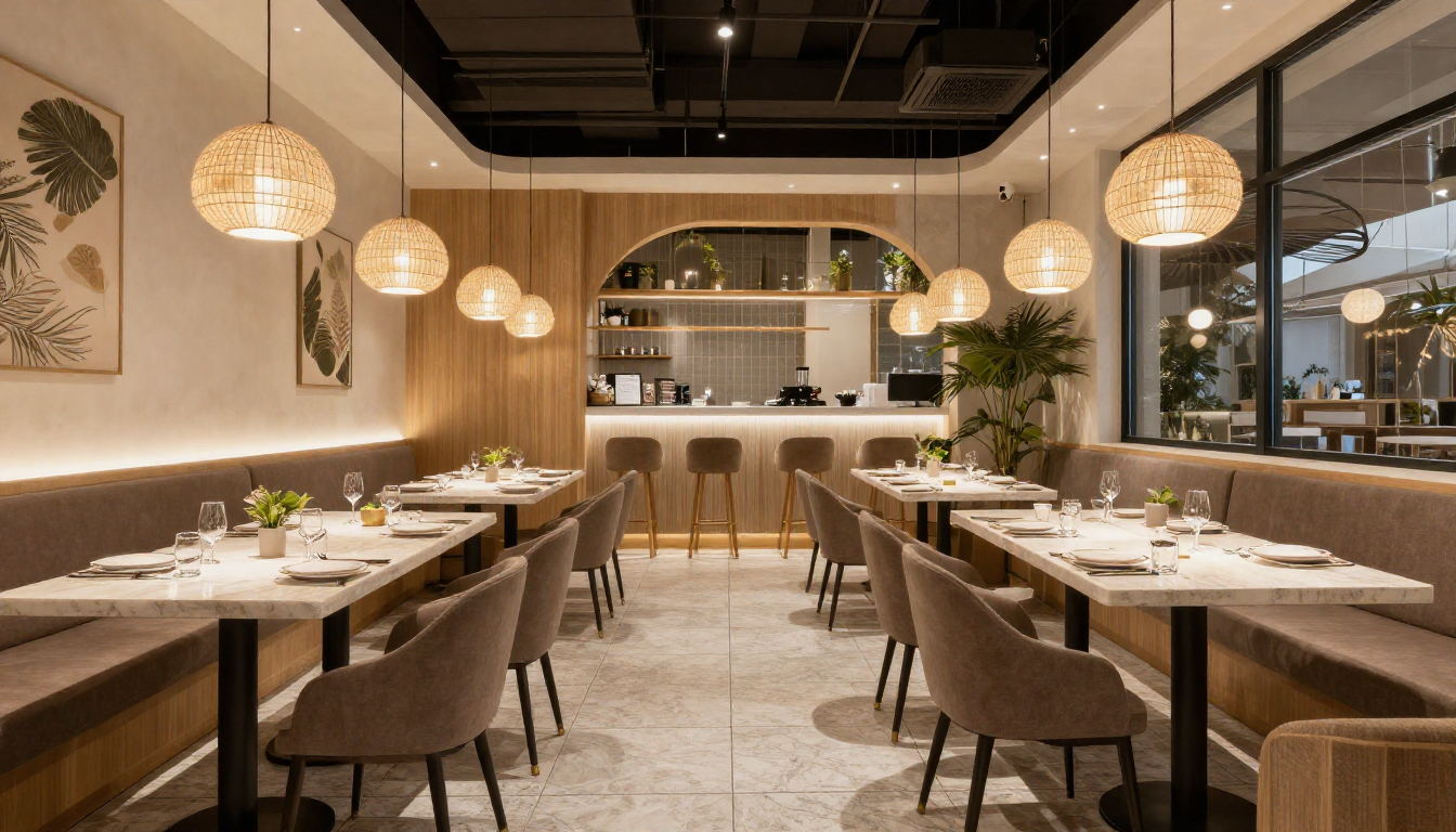 Интерьер ресторана, зал